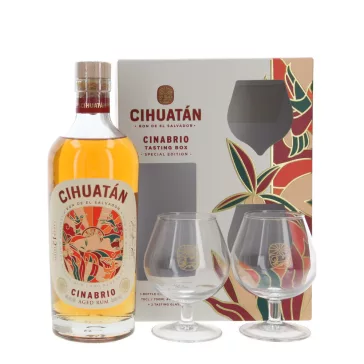 CIHUATÁN CINABRIO 40% 0,7 L + 2 DB POHÁR