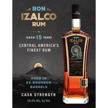 RON IZALCO 15Y CASK STRENGHT 55,3 % 0,7 L