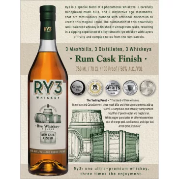 RY3 WHISKEY 50% 0,7 L