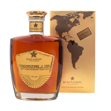 RUM NATION VENEZUELA XO - 25TH ANNIVERSARY 43% 0,7 L